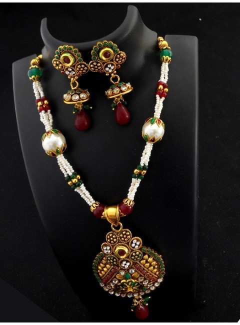 Polki Jewelry Set